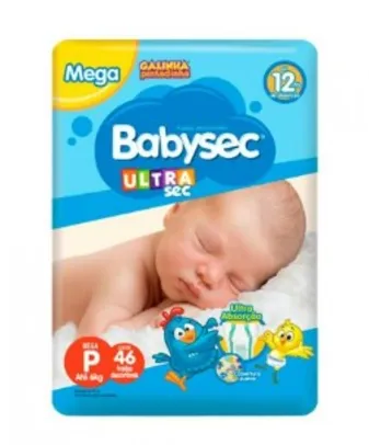 Fralda Babysec Ultrasec P 46 Unidades