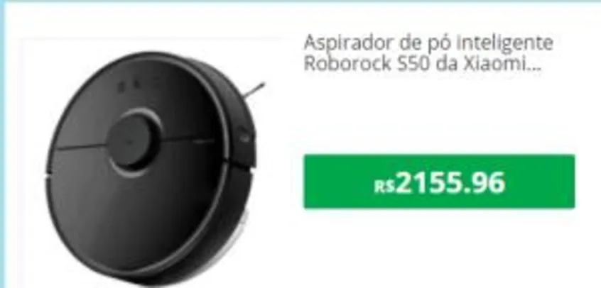 Aspirador inteligente Roborock S50 da Xiaomi youpin - S55 Brasil - R$2156