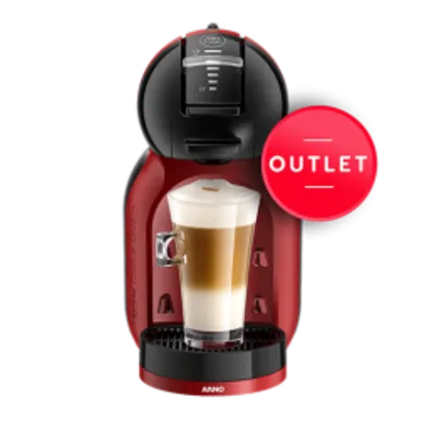 OUTLET Mini Me Automática Máquina de Café Vermelha e Preta (110v)