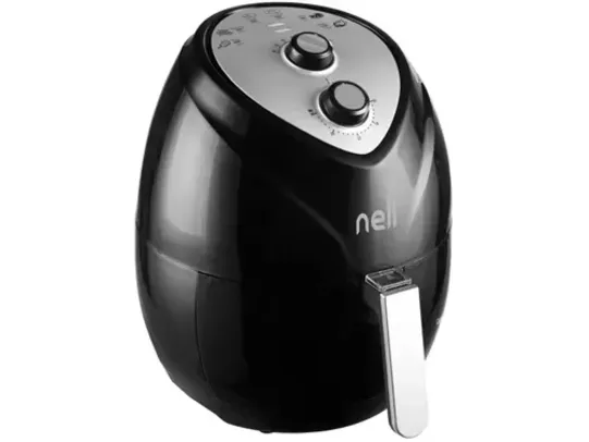 Fritadeira Elétrica sem Óleo/Air Fryer Nell Fit - Preto 3,2L com timer