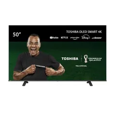 [AME R$ 1449] Smart TV DLED 50'' 4K Toshiba 50C350LS VIDAA 3 HDMI 2 USB Wi-Fi - TB012M
