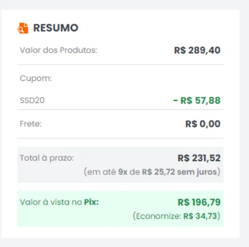 Imagem na descrição da promoção