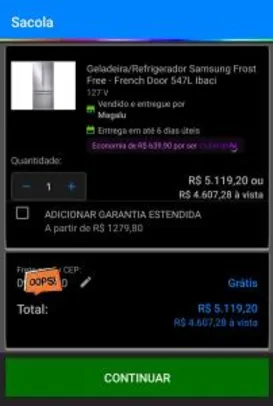 Geladeira/Refrigerador Samsung Frost Free - French Door 547L | R$4.607 [App +cupom]