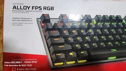 Teclado Mecânico Gamer HyperX Alloy FPS, RGB, Switch Kailh Silver, HX-KB1SS2