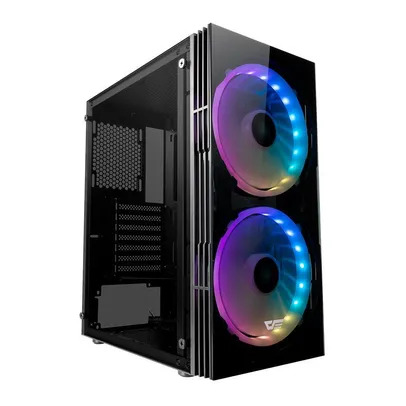 Gabinete Gamer Aigo DarkFlash BF1 Preto Lateral/Frontal Vidro | R$350