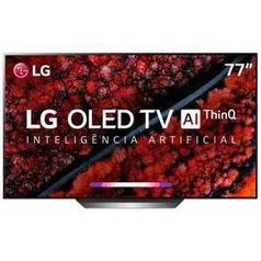 Smart TV OLED 77" UHD 4K LG com ThinQ AI Inteligência Artificial IoT, HDR, Dolby Vision | R$ 29.449