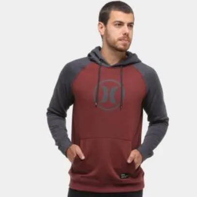 Moletom Hurley Icon Canguru Masculino - Vinho | R$ 88