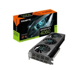 Placa De Vídeo RTX 4060 EAGLE OC Gigabyte Nvidia Geforce, 8GB, GDDR6, 128 BITs, DISS, Ray Tracing - GV-N4060EAGLE