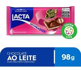 [AMER$ 3,64] Chocolate ao Leite Lacta Recheada Sonho de Valsa 98g