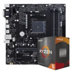 Kit Upgrade, AMD Ryzen 5 5600G + Placa Mãe B550