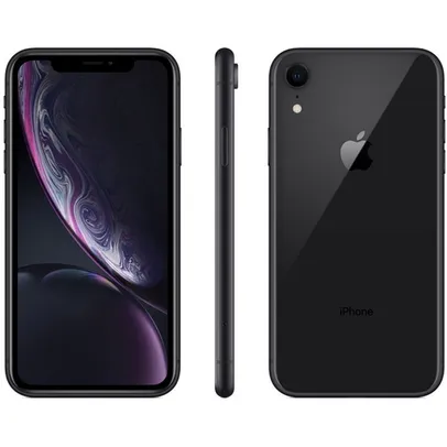 iPhone XR Apple (64GB) Preto Tela 6,1" 4G Câmera Traseira 12MP iOS