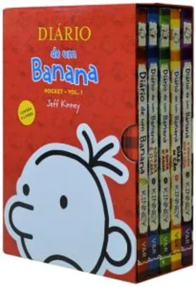 Box - Diário de Um Banana - 5 Volumes - Pocket - Edição Econômica - R$37