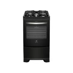 Fogão de Piso Preto e Mesa de Vidro Temperado Electrolux (52GP) - R$811