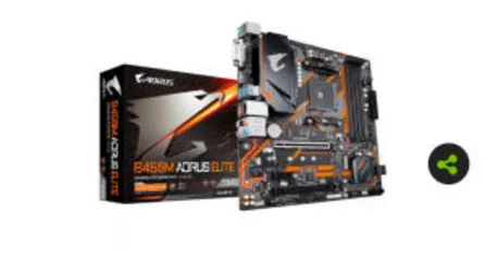 Placa Mãe Gigabyte B450M AORUS ELITE R$750