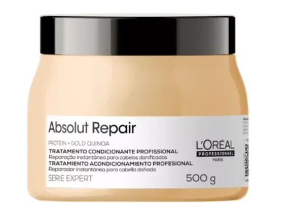 L`Oréal Prof Absolut Repair Gold Quinoa+Protein - Máscara Capilar 500gr