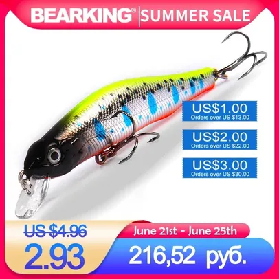 (Novos usuários) Isca artificial Bearking Slicker-80 | R$8