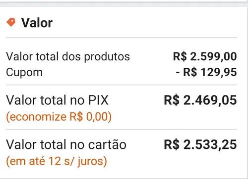 Imagem na descrição da promoção