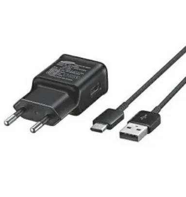 Carregador Samsung Fast Charge Tipo C c/ Cabo Preto | R$55