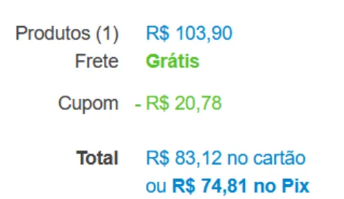 Imagem na descrição da promoção