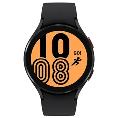 Smartwatch Samsung Galaxy Watch4 BT 44mm Preto Tela Super AMOLED de 1.4&quot;, Bluetooth, Wi-Fi, GPS, NFC e Sensor de Frequência Cardíaca Óptica