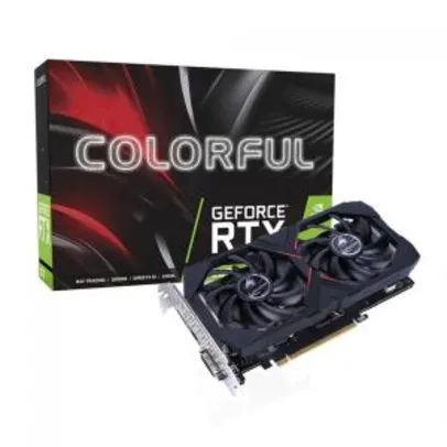 Placa de Vídeo Colorful GeForce RTX 2070 Dual, 8GB GDDR6, 256Bit | R$3.069