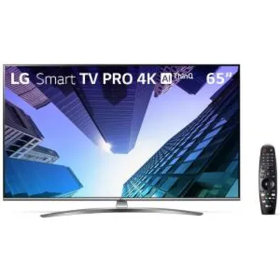 Smart TV TV LED 65" 65UM761C LG ThinQ AI 4K + Smart Magic | R$3.399