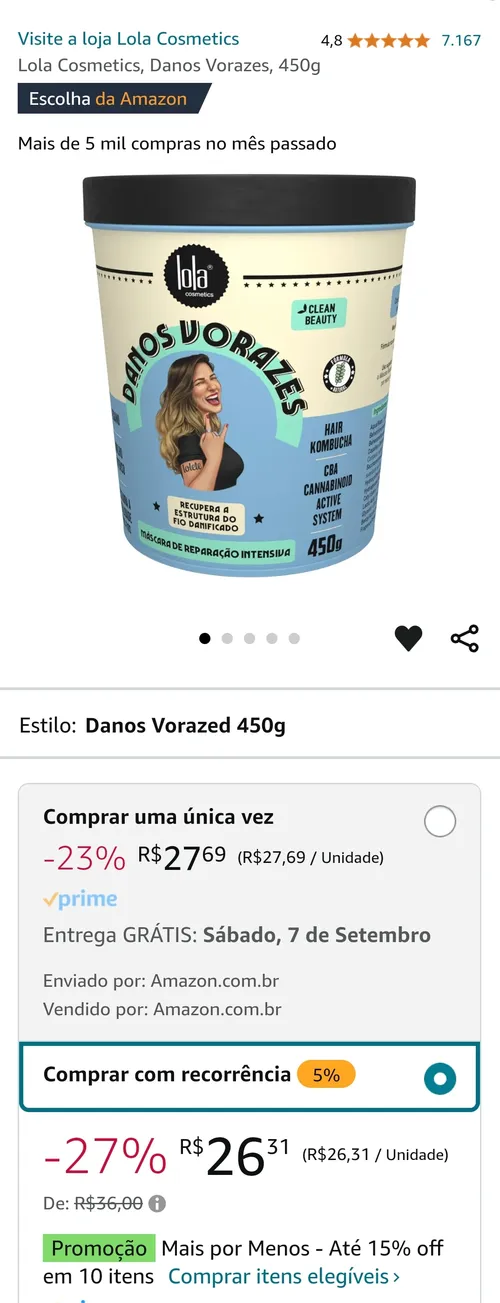 Imagem na descrição da promoção