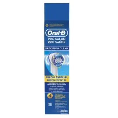 Refil para Escova de Dente Oral-B Elétrica Precision Clean - 4 unidades | R$44