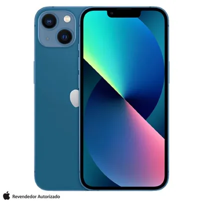 [PRIME] iPhone 13 Apple (256GB) Azul, Tela de 6,1", 5G e Câmera Dupla de 12MP