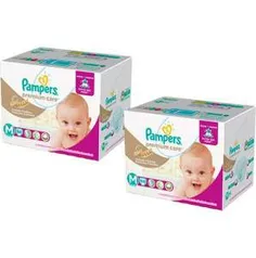 [Americanas] Kit 2 Fraldas Pampers Premium Care Jumbo M - 168 Unidades