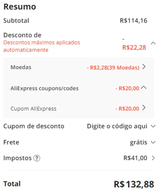 Imagem na descrição da promoção