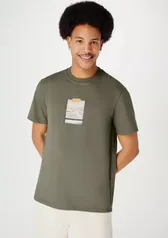 Camiseta Masculina Super Cotton Com Estampa - Verde