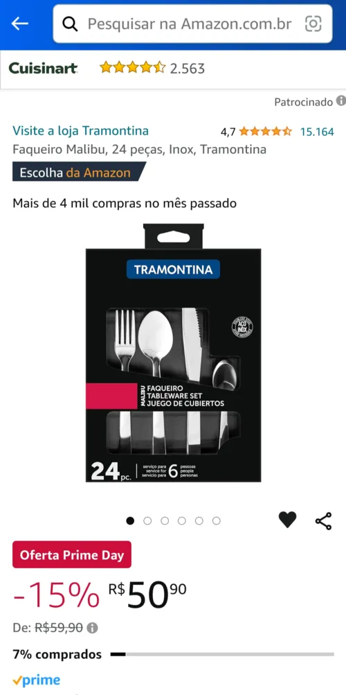 Imagem na descrição da promoção