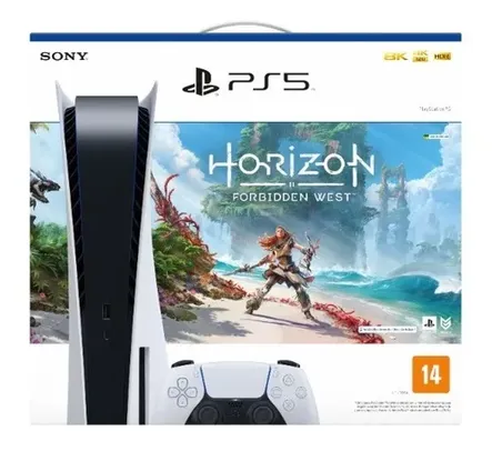 Console Playstation 5 + Jogo Horizon Forbidden West