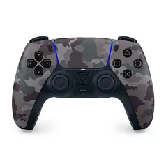 Controle Original Sony DualSense Gray Camuflado, Sem fio - Para Playstation 5, PC, Smartphone