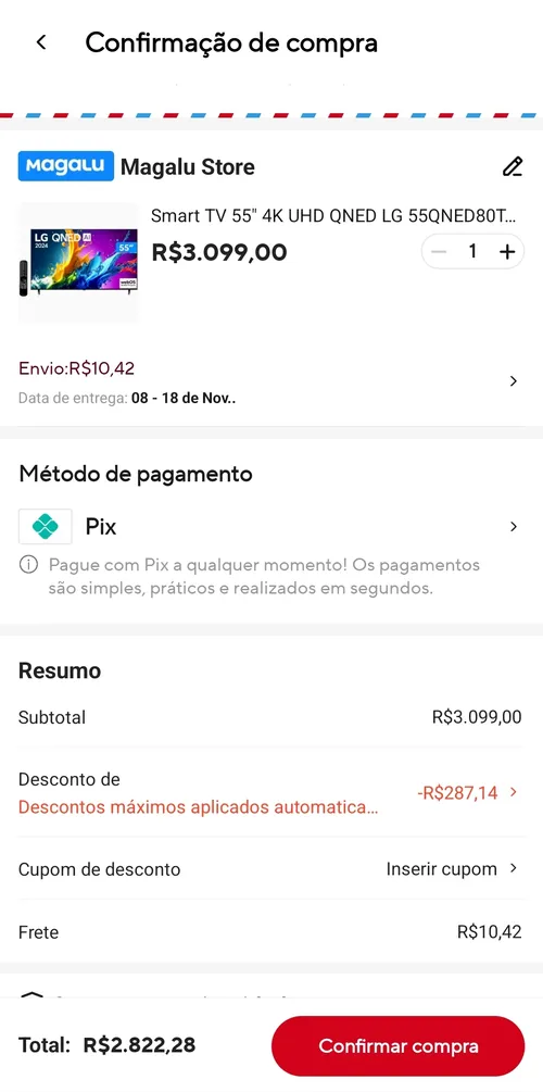 Imagem na descrição da promoção