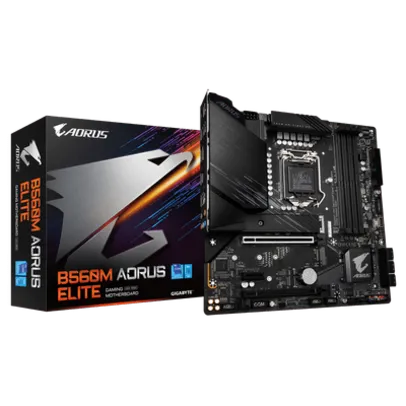 PLACA MÃE GIGABYTE B560M AORUS ELITE INTEL LGA1200 MICRO ATX DDR4 HDMI