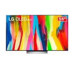 Smart TV LG 55'' 4K OLED55C2 Evo 120Hz Mais Brilho G-Sync FreeSync 4x HDMI 2.1 ThinQAI Google Alexa | Titanium Gray - 56807-67311