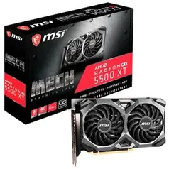 Placa de Vídeo MSI AMD Radeon RX 5500 XT Mech 8G OC, 8GB, GDDR6 - Radeon RX 5500 XT Mech 8G OC