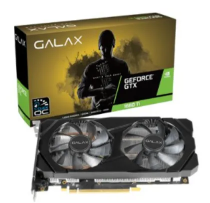 Placa de Vídeo Galax NVIDIA GeForce GTX 1660 Ti 1-Click OC 6GB, GDDR6 