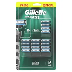 Carga para Aparelho de Barbear Gillette Mach3-16 unidades