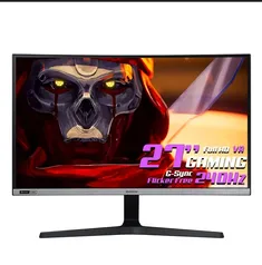 Monitor Gamer Samsung Led Curvo, 27 Pol, 240Hz, Full-HD, LC27RG50FQLXZD