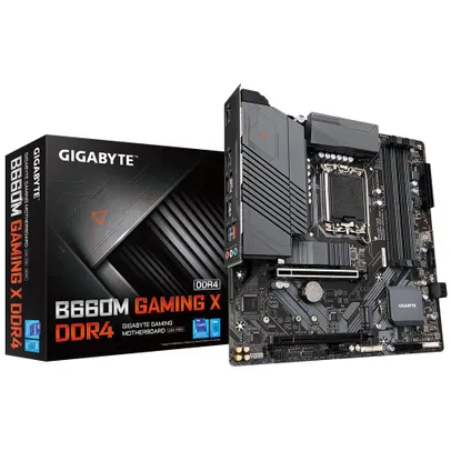 Placa Mãe Gigabyte para Intel 1700 B660M Gaming X 4x DDR4 mATX