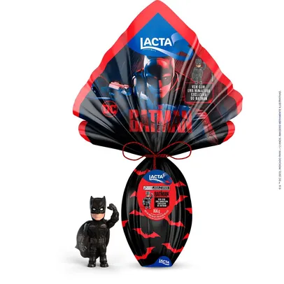 Ovo de Páscoa Lacta Batman 166g com boneco