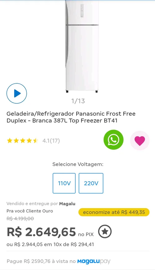 Imagem na descrição da promoção