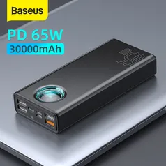 Baseus 65W banco power 30000MAH portátil carregador externo