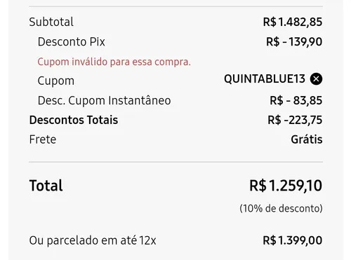 Imagem na descrição da promoção