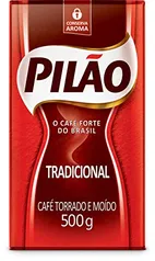 Pilão Café Torrado e Moído Tradicional Vácuo 500g