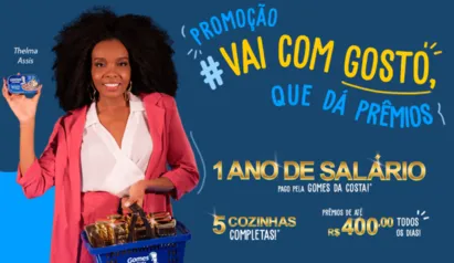 Compre 02 produtos Gomes da Costa e concorra a prêmios