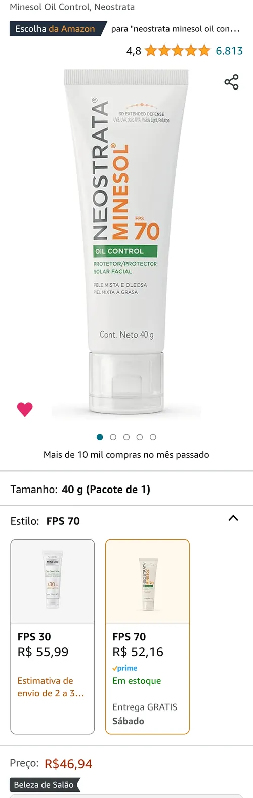 Imagem na descrição da promoção